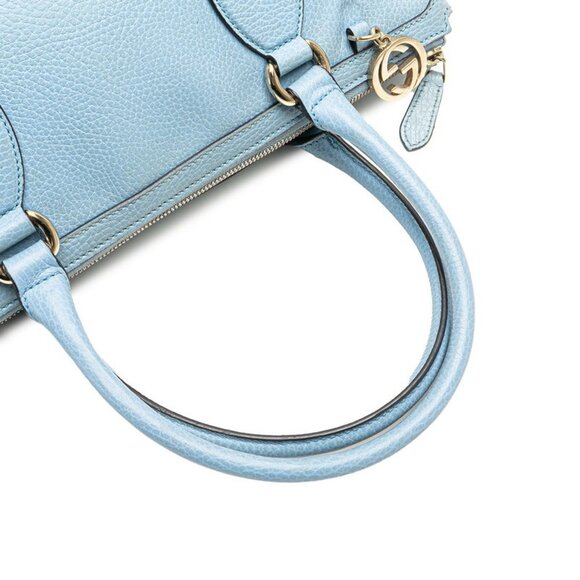 GUCCI Blue Leather Shoulder Bag - Picture 7 of 14
